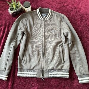 Armani Jeans GRAY Bomber Jacket Men's SIZE S